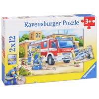 Пъзел Ravensburger от 2х12 части - Полицай и пожарникари