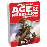 Допълнение за ролева игра Star Wars: Age of Rebellion - Rigger Specialization Deck