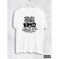 Тениска RockaCoca The Danger, бяла, размер L