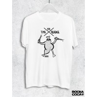 Тениска RockaCoca Revenge, бяла, размер XL