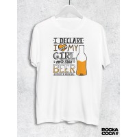 Тениска RockaCoca More than beer, бяла, размер M