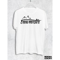 Тениска RockaCoca Snow Monster, бяла, размер L