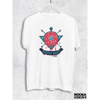 Тениска RockaCoca Hipster Donut, бяла, размер L