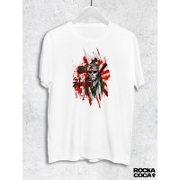 Тениска RockaCoca Kamikadze, бяла, размер M