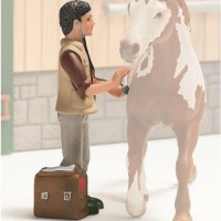 Фигурка Schleich от серията Аксесоари към Животни във фермата: Лекар - ветеринарен