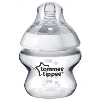 Бебешко стъклено шише Tommee Tippee - Easi Vent, 150 ml, с биберон 1 капка