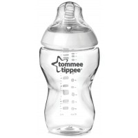 Бебешко шише Tommee Tippee - Easi Vent, 340 ml, с биберон 2 капки