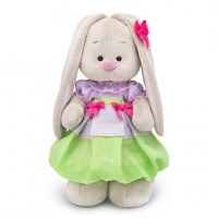 Плюшена играчка Budi Basa - Зайка Ми, с пролетна рокличка, 25 cm