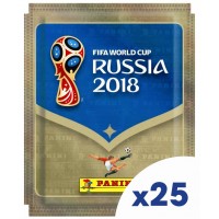 Стикери Panini FIFA World Cup Russia 2018 - комплект с 25 пакета / 125 бр. стикери