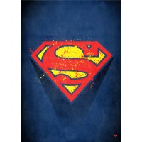 Метален постер Displate - Superman logo