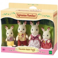Комплект фигурки Sylvanian Families - Семейство зайчета, Chocolate