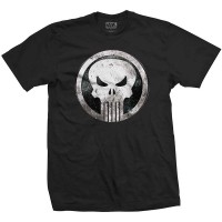 Тениска Rock Off Marvel Comics - Punisher Metal Badge