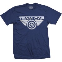 Тениска Rock Off Marvel Comics - Captain America Team Cap Logo