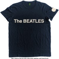 Тениска Rock Off The Beatles Fashion - Logo & Apple