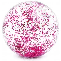 Надуваема топка Intex - С розов брокат, Ø 71 cm