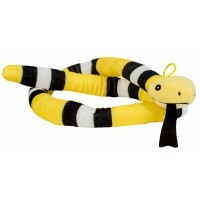 Плюшена играчка Morgenroth Plusch - Жълта змия, 120 cm