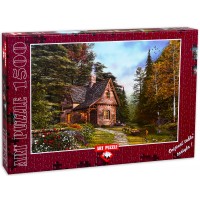 Пъзел Art Puzzle от 1500 части - Къщичка в гората, Доминик Дейвисън