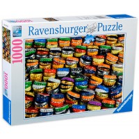 Пъзел Ravensburger от 1000 части - Цветни капачки
