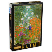 Пъзел D-Toys от 1000 части - Градина с цветя, Густав Климт