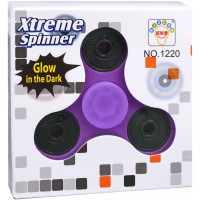 Антистресова играчка Fidget Spinner - Наситено лилав