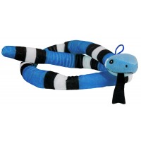 Плюшена играчка Morgenroth Plusch - Синя змия, 120 cm