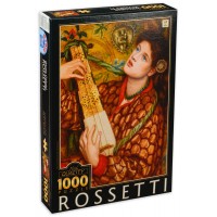Пъзел D-Toys от 1000 части - Коледна песен, Данте Габриел Росети
