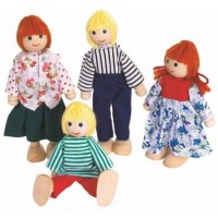 Дървени кукли Woody – Семейство, 4 броя