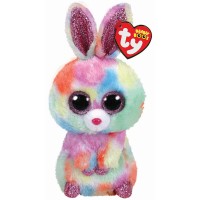 Плюшена играчка TY Toys - Зайче с блестящи очи Bloomy, 8 cm