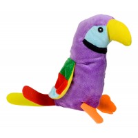 Плюшена играчка Morgenroth Plusch - Лилав папагал, 28 cm
