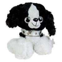 Плюшена играчка Morgenroth Plusch - Бяло кученце, 20 cm