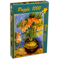 Пъзел Gold Puzzle от 1000 части - Ведрица в медена ваза