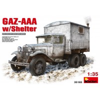 Военен сглобяем модел - Съветски военен автомобил GAZ-AAA с фургон