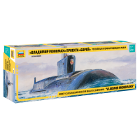 Военен сглобяем модел - Руска атомна подводница "Владимир Мономах" проект Борей (SSBN "BOREY" NUC.SUBMARINE "Vladimir Monomakh")