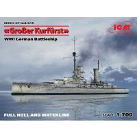 Военен сглобяем модел - Германски имперски боен кораб "Гросер Курфурст"-пълен корпус и ватерлиния (German Battleship "Grosser Kurfurst", full hull & waterline, WWI)