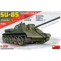 Военен сглобяем модел - Съветски среден танк СУ-85 (SU-85 SOVIET SELF-PROPELLED GUN. INTERIOR KIT)