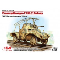 Военен сглобяем модел - Германска бронирана машина Панар П 204 за релсов път (German Armoured Vehicle Panzerspahwagen P 204(f) Railway, WWII)