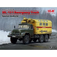 Военен сглобяем модел - Съветски авариен канмион ЗиЛ-131 (ZiL-131 Emergency Truck - Soviet Vehicle)