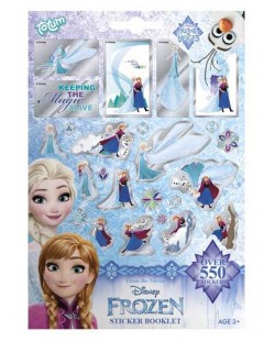 Книжка със стикери Frozen - 300 бр