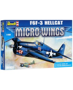 Сглобяем модел на военен самолет Revell Micro Wings - F6F-3 Hellcat (04931)