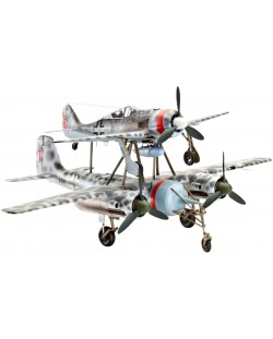 Сглобяем модел на военен самолет Revell - MISTEL V Ta154 & Fw190 (04824)