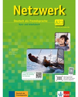 Netzwerk A2.1, Kurs- und Arbeitsbuch,Teil 1+2 CDs+DVD