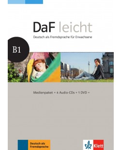 DaF Leicht B1 Medienpaket (4 Audio-CDs + 1 DVD)