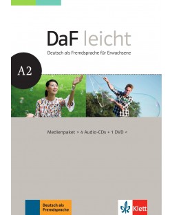 DaF Leicht A2 Medienpaket (4 Audio-CDs + 1 DVD)