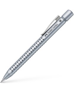 Автоматичен молив Faber-Castell Grip - Сребрист, 0.7 mm