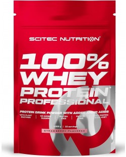 100% Whey Protein Professional, ягода, 1000 g, Scitec Nutrition