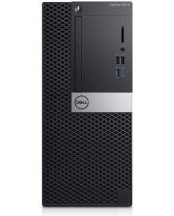 Настолен компютър Dell Optiplex - 5070 MT, черен