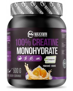 100% Creatine Monohydrate, портокал, 500 g, Maxxwin