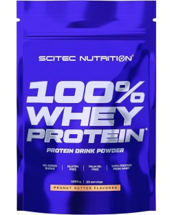 100% Whey Protein, шоколад, 1000 g, Scitec Nutrition