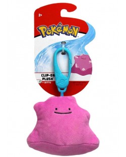 Плюшена играчка с клипс Pokémon - Ditto