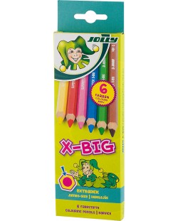 Цветни моливи JOLLY X-Big – 6 цвята 